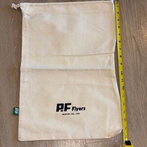 P.F. Flyers Canvas Shoe Bag Drawstring Dust Bag Tote